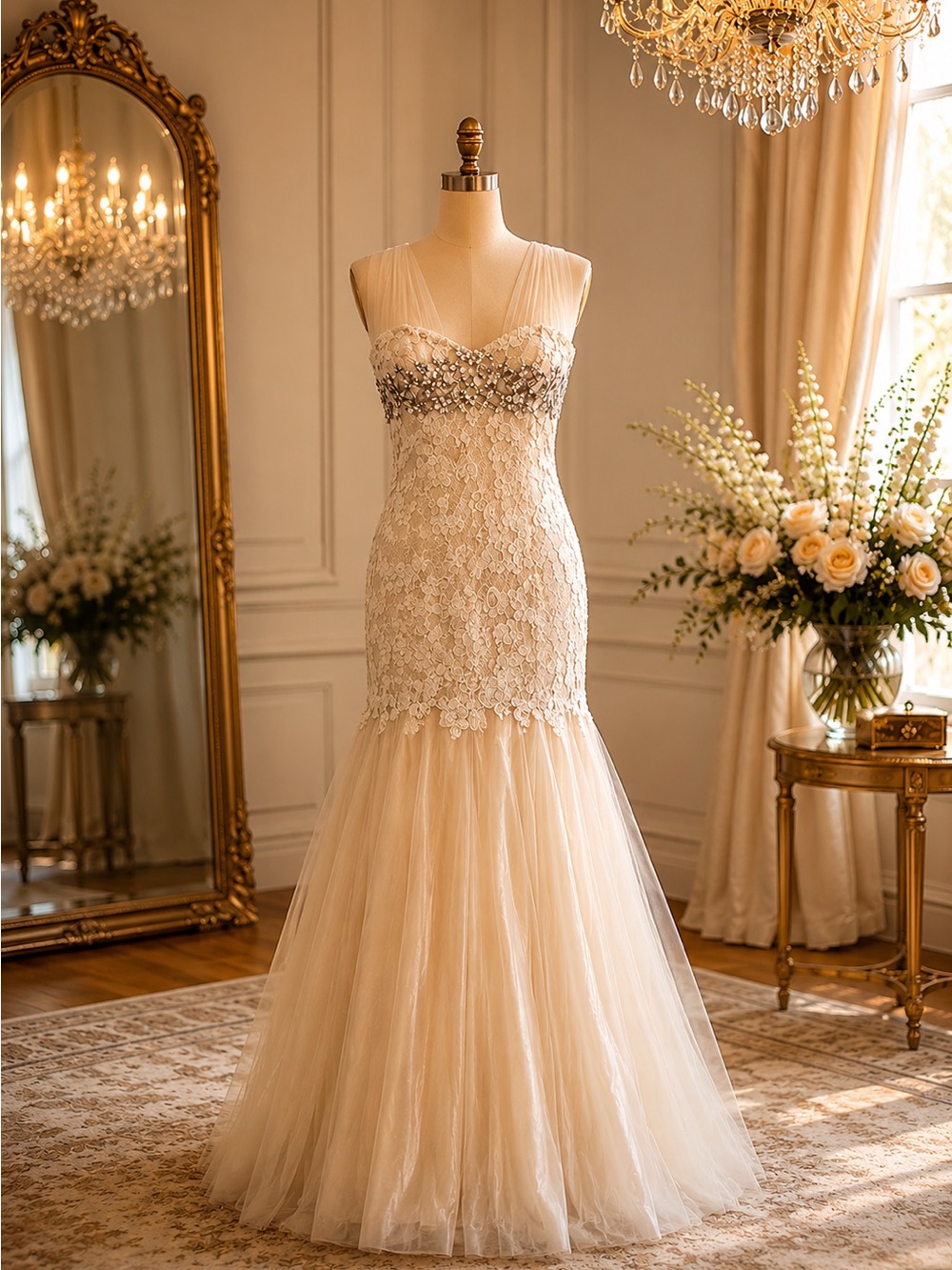 Like New Jovani Ivory Wedding Gown